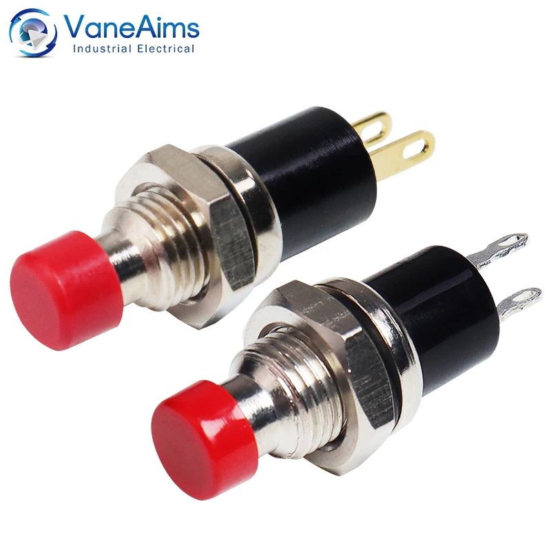Micro Interrupteur 10 Pièces Mini Interrupteur à Bouton-poussoir 6 Broches Interrupteur D'alimentation Tactile Micro-interrupteur Auto-verrouillage Bouton Marche/arrêt Interrupteur De Verrouillage 8,5