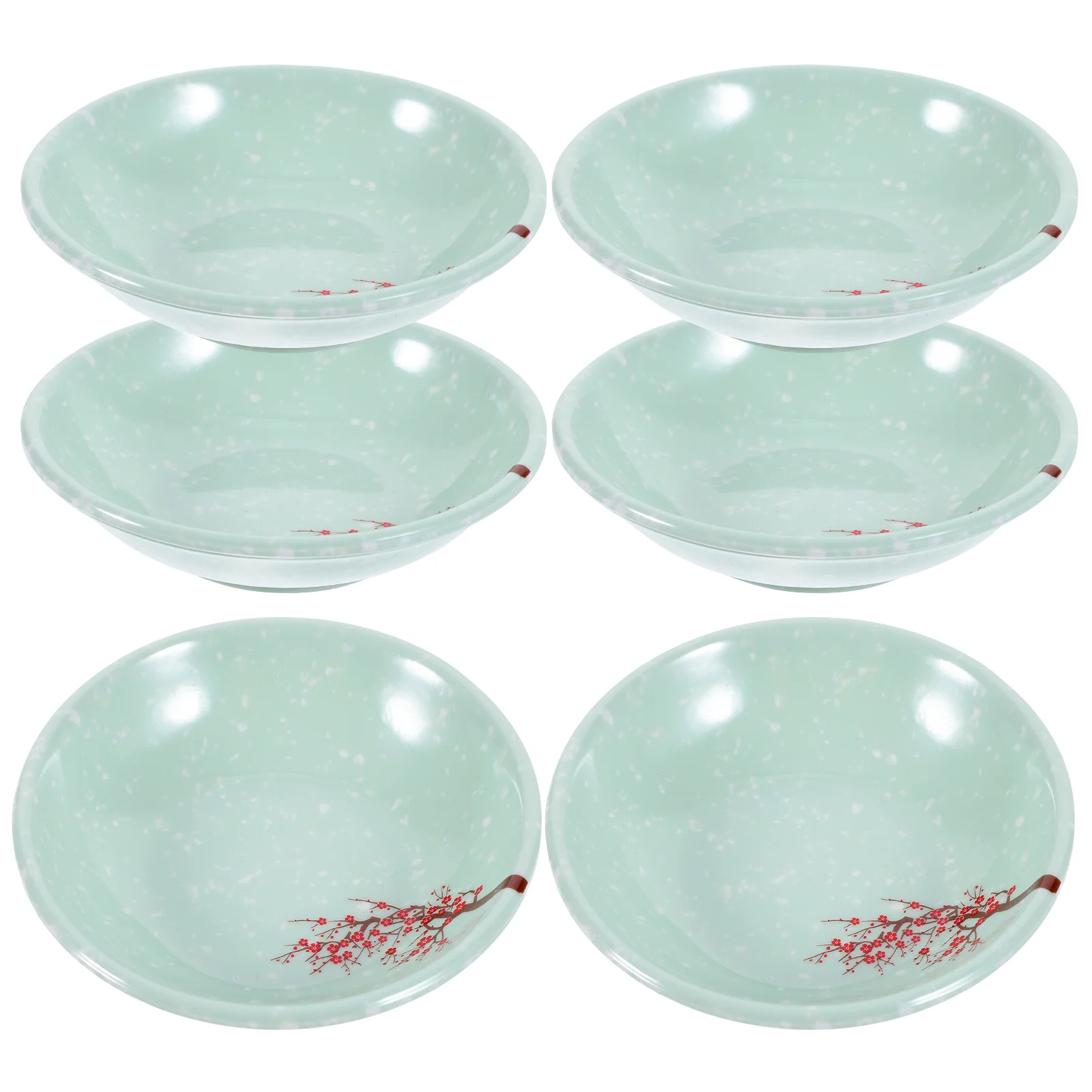 6 Pcs Melamine Sauce Plates Condiment Dish Dipping Bowls Kitchen Dining Bar Accessories Serving Platters Food Containers