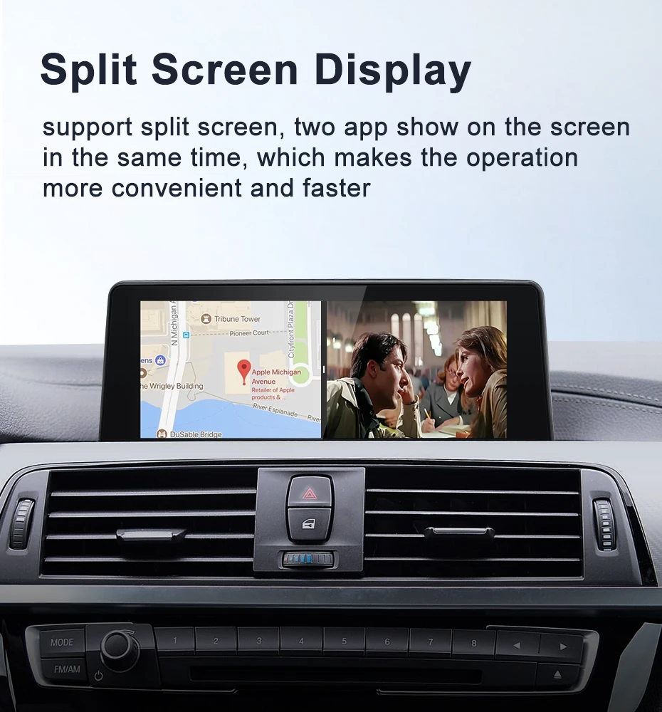 New 8.8inch Wireless CarPlay AUTO Android Screen For BMW 3/4Series F30 F31 F32 F