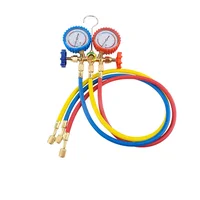Jauge de collecteur de réfrigérant, ensemble de réfrigération de climatisation, outils de climatisation avec tuyau et crochet pour manomètre R22 R134 1