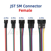 2 3 4 5 6 Pin LED Strip JST SM Connector Male or Female Adapter Plug JST Connector Terminal with 15CM 22AWG Wire for Light Strip - Image 3