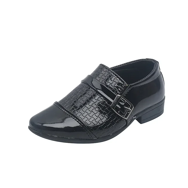 Kids shoes leather shoes Children Shoes Fashion Leather Kids Students Soft Bottom Performance Shoes Boys Loafers Slip-on Toddler Party Dress
