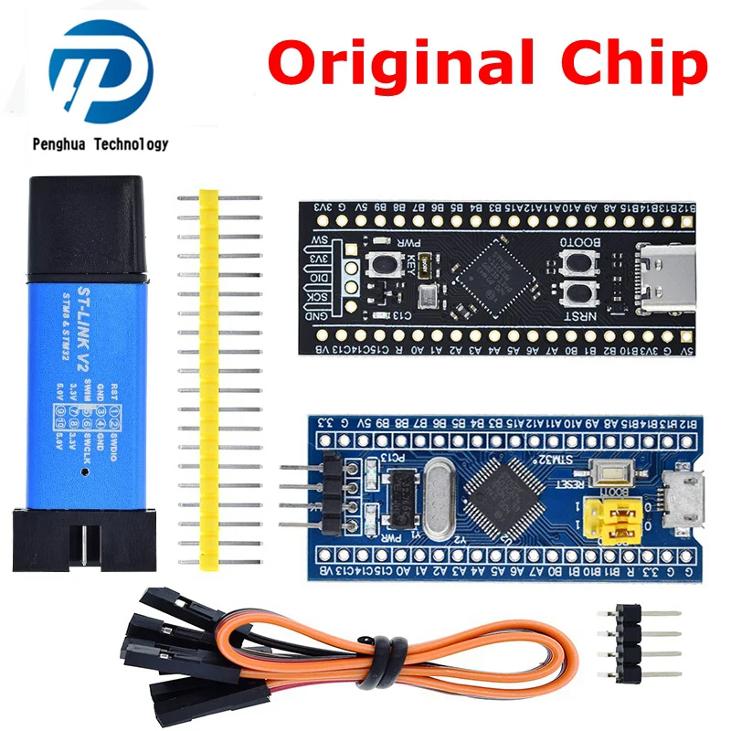 Минимальная плата разработчика системы STM32F103C8T6 CH32F103C8T6 ARM STM32, программатор загрузки STM32F401 STM32F411 + ST-LINK V2