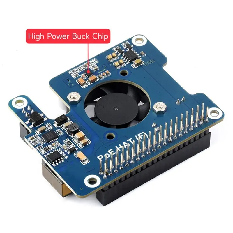 CLCU Raspberry Pi 5 Poe HAT 파워 오버 이더넷 802.3Af 모듈(Pi5용)