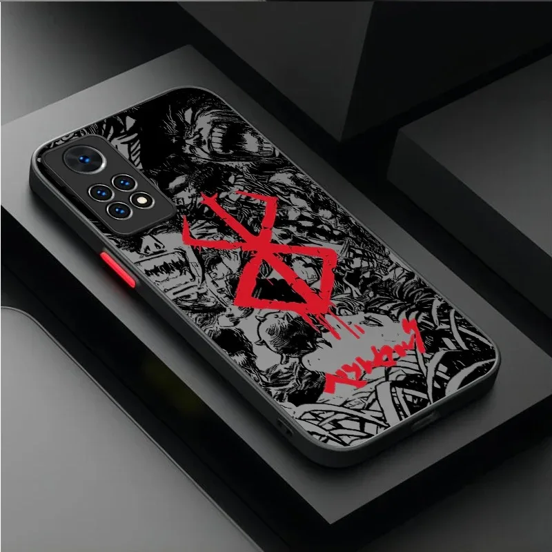 Matte Berserk Comics Anime Protective Phone Case