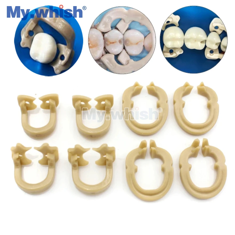 4pcs/set Dental Dam Clips Resin Barrier Clamps Rubber Sectional Matrix