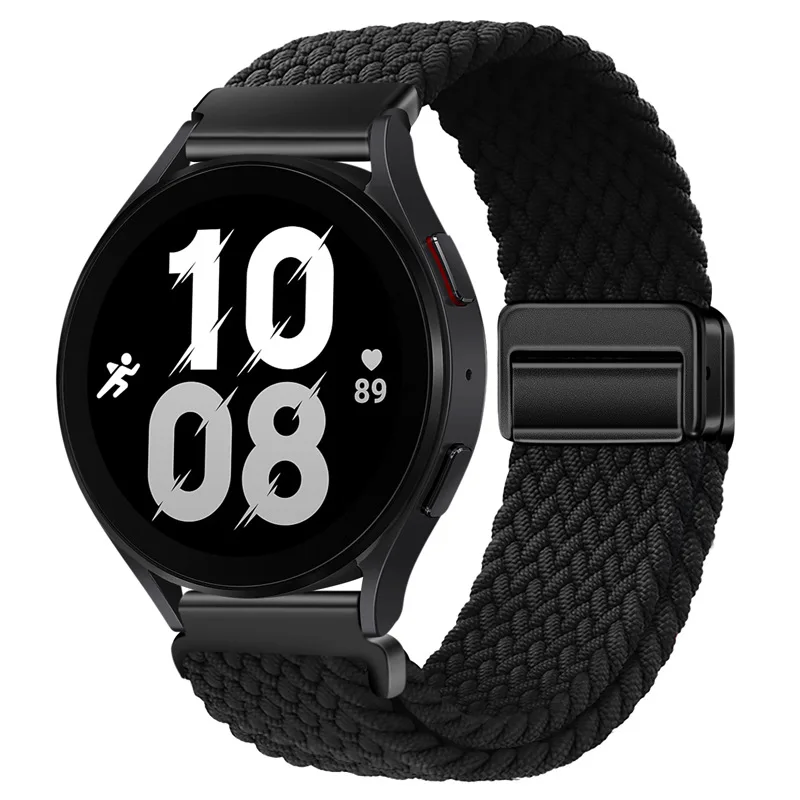 Adjustable Magnetic Buckle Nylon Strap with Metal Accents - Available in 22mm & 20mm Sizes