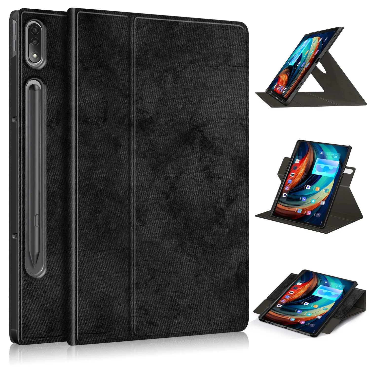 

For Lenovo Tab P12 Pro Case Smart Protective Frabic Case Cover for Xiaoxin Pad Pro 12.6 P12 Pro 2021 Funda Case