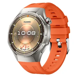 Sport Silicone Replacement Band - Premium Smartwatch Accessories Bracelet Strap in Multiple Sizes - HUAWEI GT 6 41mm (Orange)