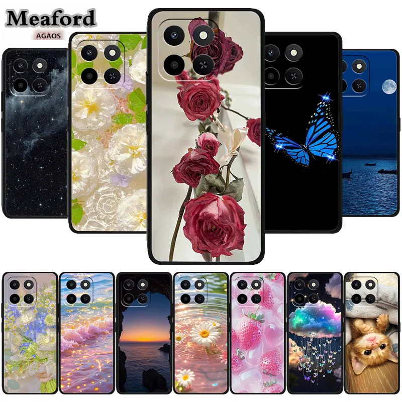 Cartoon Flower Soft Silicone Phone Case - Anime Gift Protector Shell