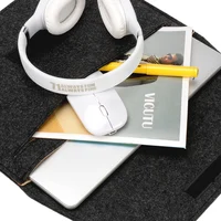 Wool Felt Laptop Bags Sleeve Cover 11" 13 15.6 inch For Macbook Air Pro Case For Notebook With Mousepad Or Power Mini-Pack Gift - Image 5