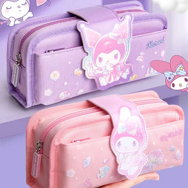 Sanrio Pencil Case Kawaii Kuromi Cinnamoroll Melody School Pencils