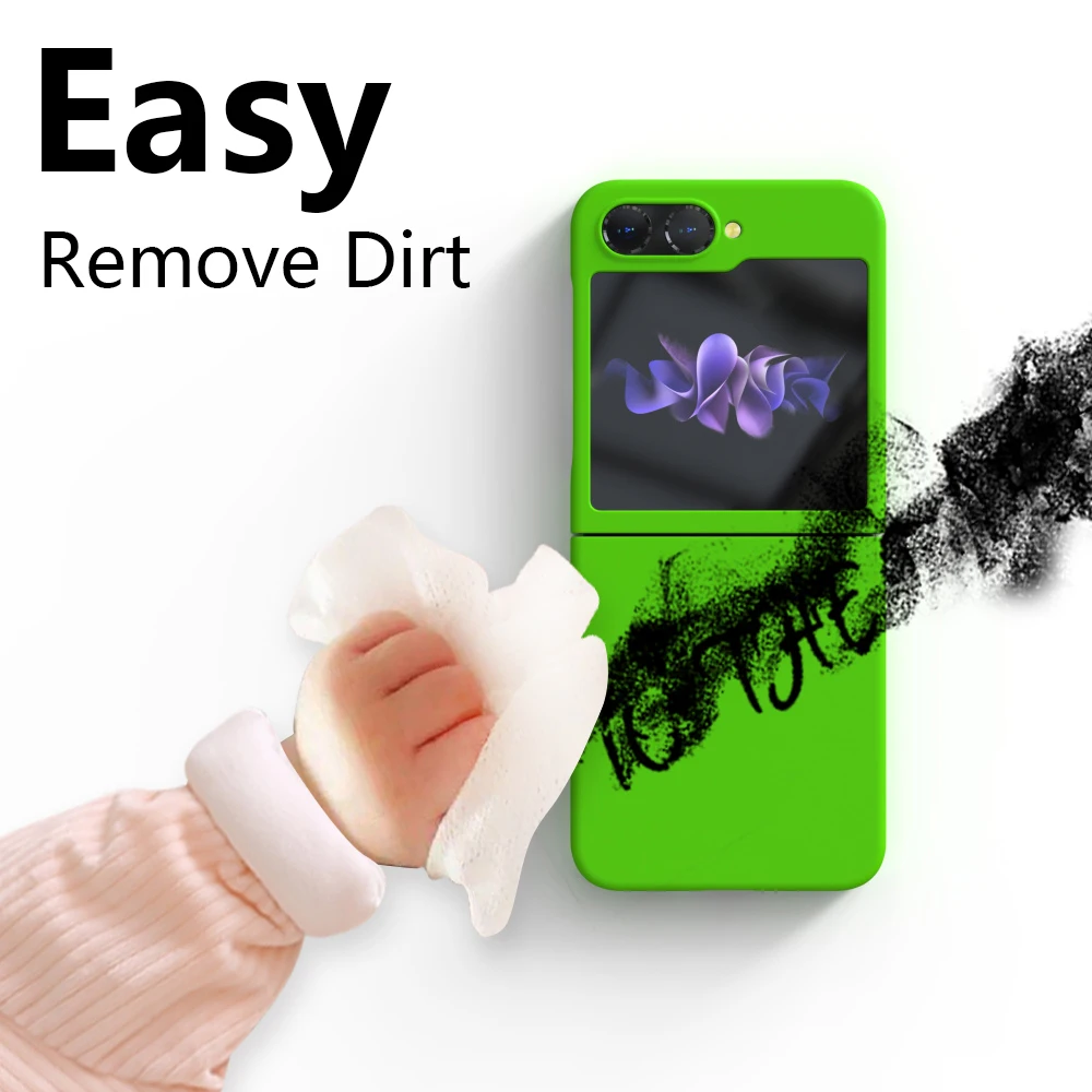 Liquid Silicone Phone Case with Hard TPU Bumper - Durable Protective Cover for Samsung Galaxy Z Flip Series