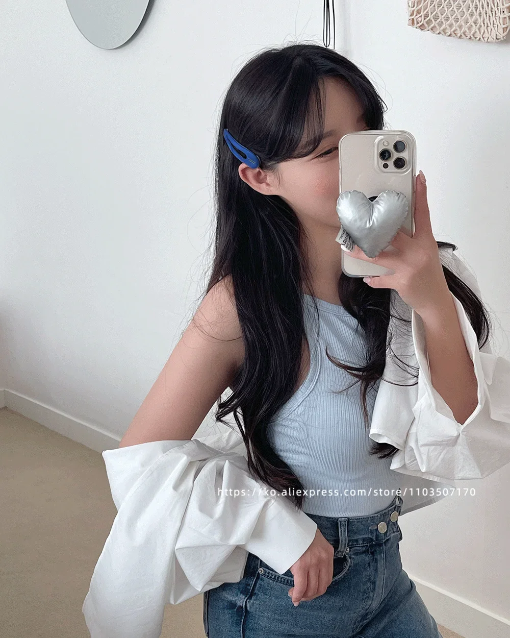 South Korean France medium size breaking clip BB clip French style temperament side clip bangs clip hair clip