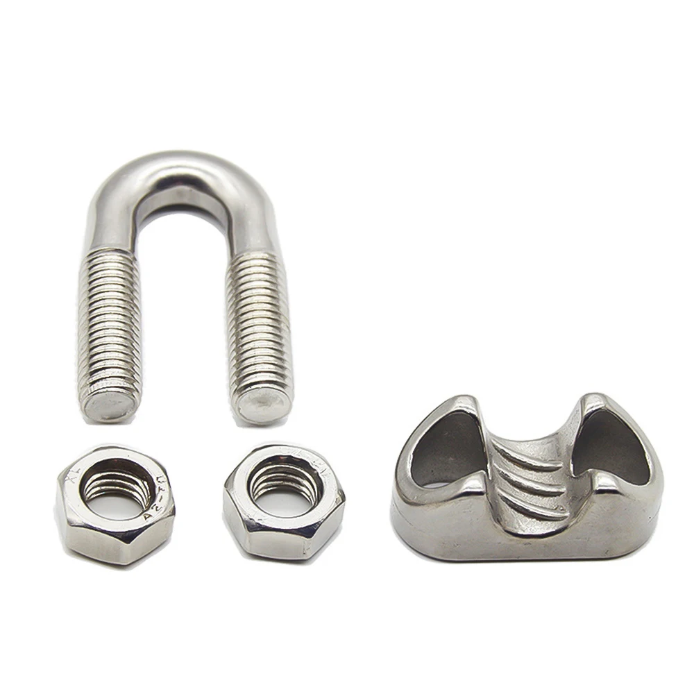 3/8 Cable Clamp 15-Pack Stainless Steel Wire Rope Clips - M10 For 3/8\, image size:1000x1000