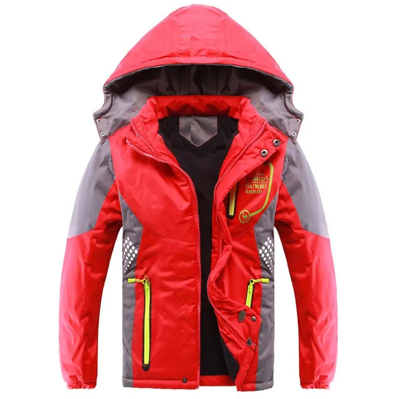 Children Jackets Girls Coat Winter Warm Fleece Padded Child Coat For Girls Boys 3-12 Years