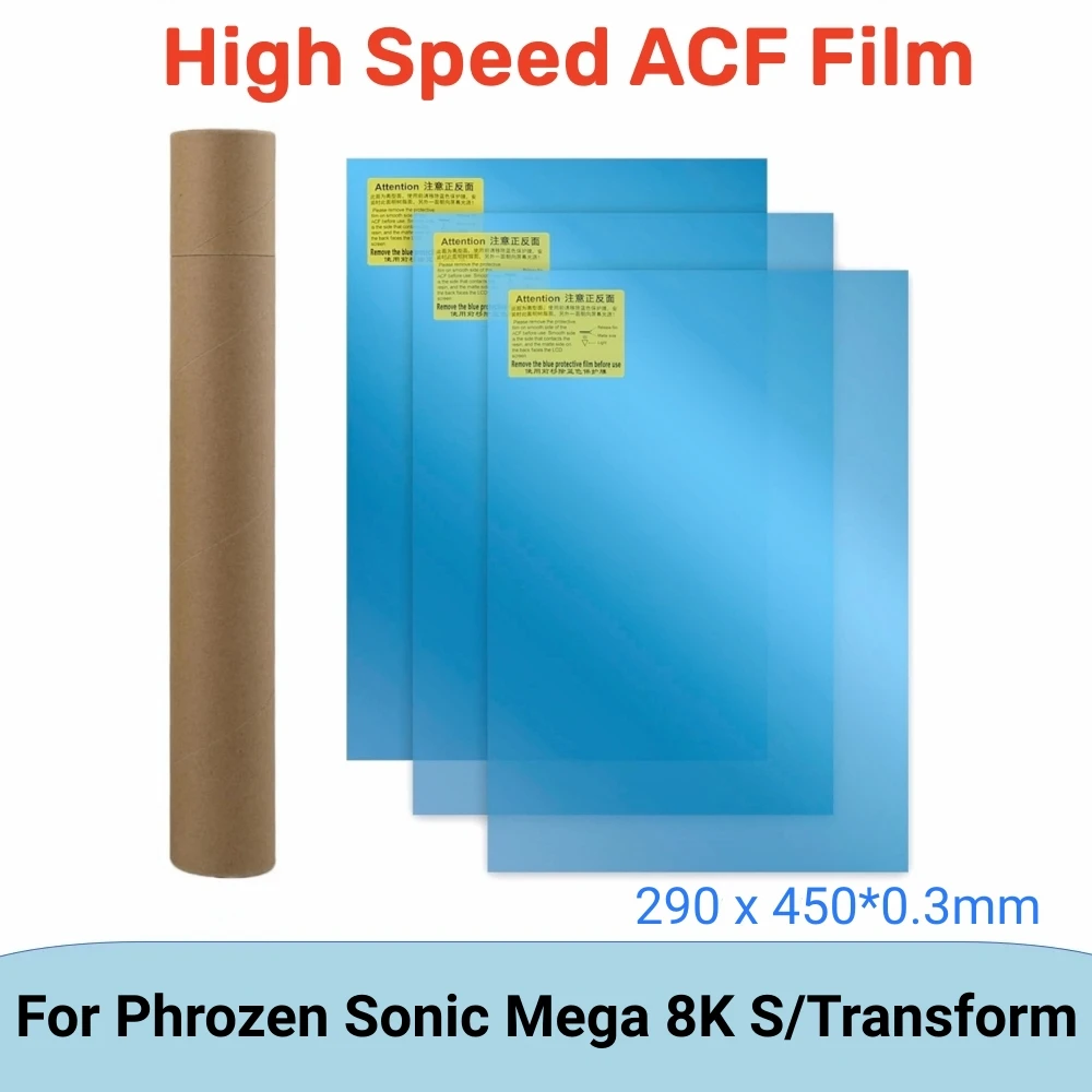 3 Pz Acf Film 290X450Mm Per Phrozen Sonic Mega 8Ks Trasforma Saturn 3 Ultra Mono M5S Pro Release Film Resina 3D Stampanti Parti