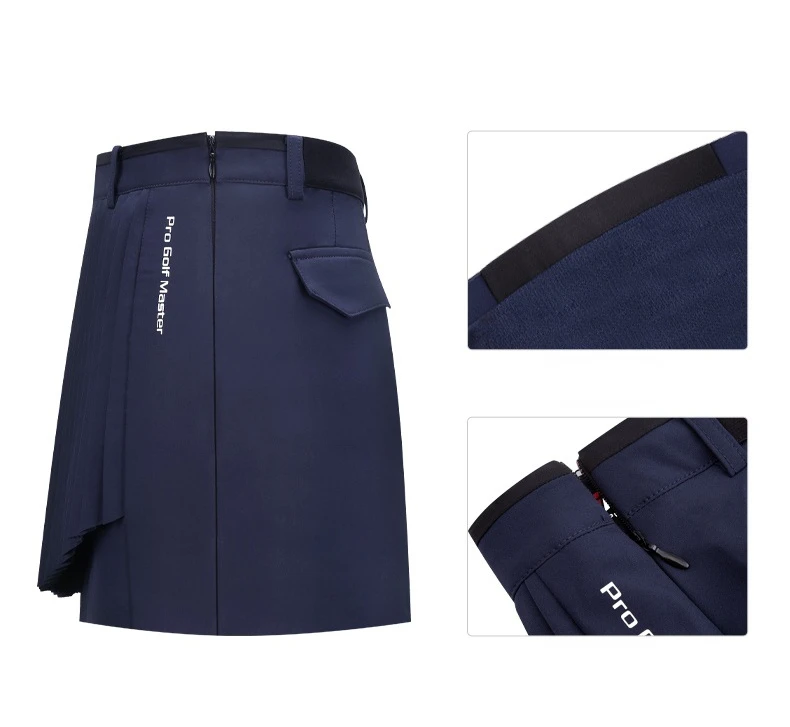 PGM Women Golf Short Skirt Female Summer Breathable Quick-drying Girl Elastic Back Waistband Pleated Skirt Lady Clothing QZ075