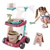 Mini Simulation Cleaning Tool Cart Pretend Play Kids Toys Broom For Children Vacuum Cleaner Broom Mop Set Cleaning Hygiene Toys 6