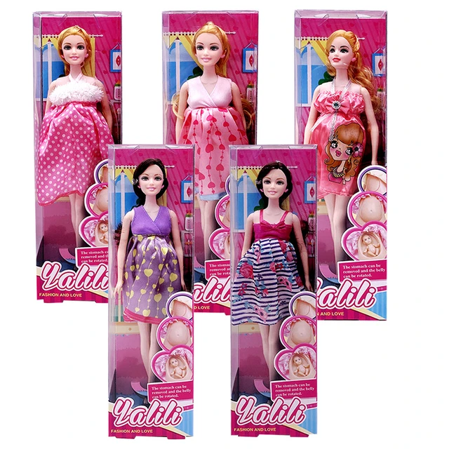 Casa de boneca Barbie grávida barbie kit Família Mamãe Grávida