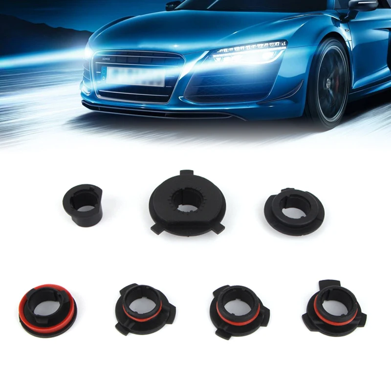 Car LED Headlight Bulb Base Adapter Socket Holder H1 H4 H7 H11 9005 9006 9012 High Temperature Automobile LED Lamp Chuck