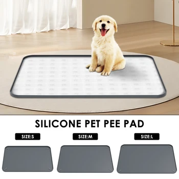 Supporto per pad per pipì in silicone Supporto per pad per vasino per cuccioli a prova di perdite con bordo rialzato S/M/L Supporto per pad per addestramento per cani Forniture per animali domestici