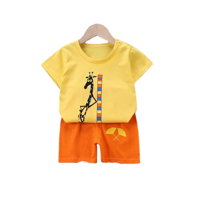baby's complete set of clothing Summer Baby Short Sleeve for Clothing Boys Girls Cotton Suit for Children Two Clothes Sets for Babies Newborn Baby Girl Clothes newborn baby clothing set Baby Clothing Set