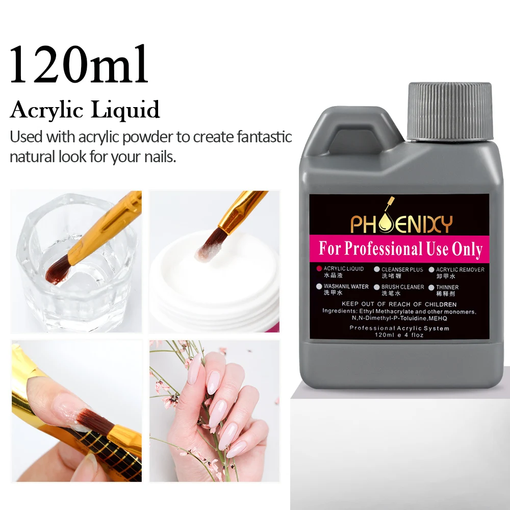Full Acrylic Nail Kit Acrylic Powder Liquid Manicure Nail Accessories Glitter Powder Nail Decoration Drill Nail Tool Starter Kit 4