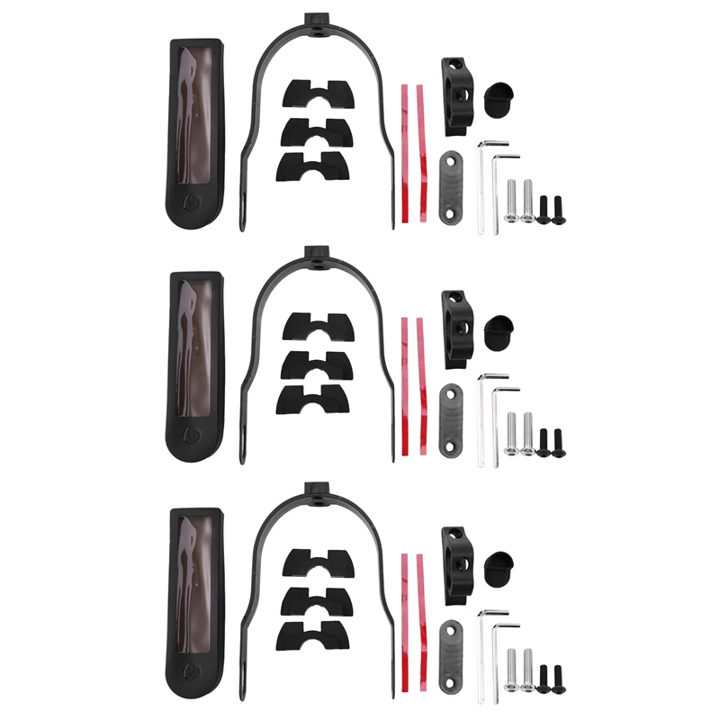 3X Per Xiaomi Scooter M365/M187/Pro Accessori Set Combinato Gancio Speciale Ammortizzatore Custodia In Silicone Nero