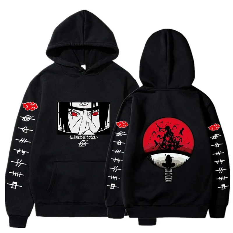 Naruto Akatsuki Hoodies Anime Kinder Sweatshirt Red Cloud Winter Lange  Ärmel Mit Kapuze Warme Kleidung für Männer Frauen Pullover Geschenk -  AliExpress