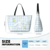 Waterproof Sanrio Cinnamoroll Beach Tote Pool Bags for Women Ladies Extra Large Gym Tote Carry On Bag for Vocation Travel 5