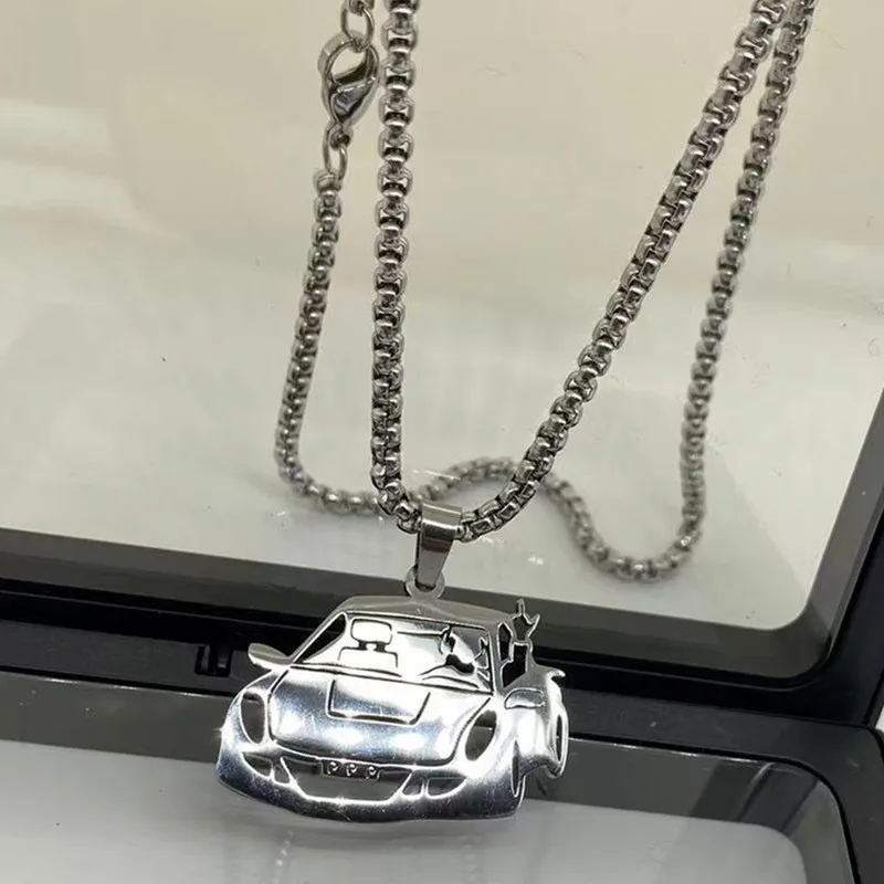 Juice Goodbye Good Riddance Hip Hop Personality Pendant Necklace Trend Men's and Women's Jewelry Accessories 6