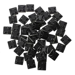 50 Units 25 X 25 X 8 Mm Self Adhesion Mount Base Cable Tie Support