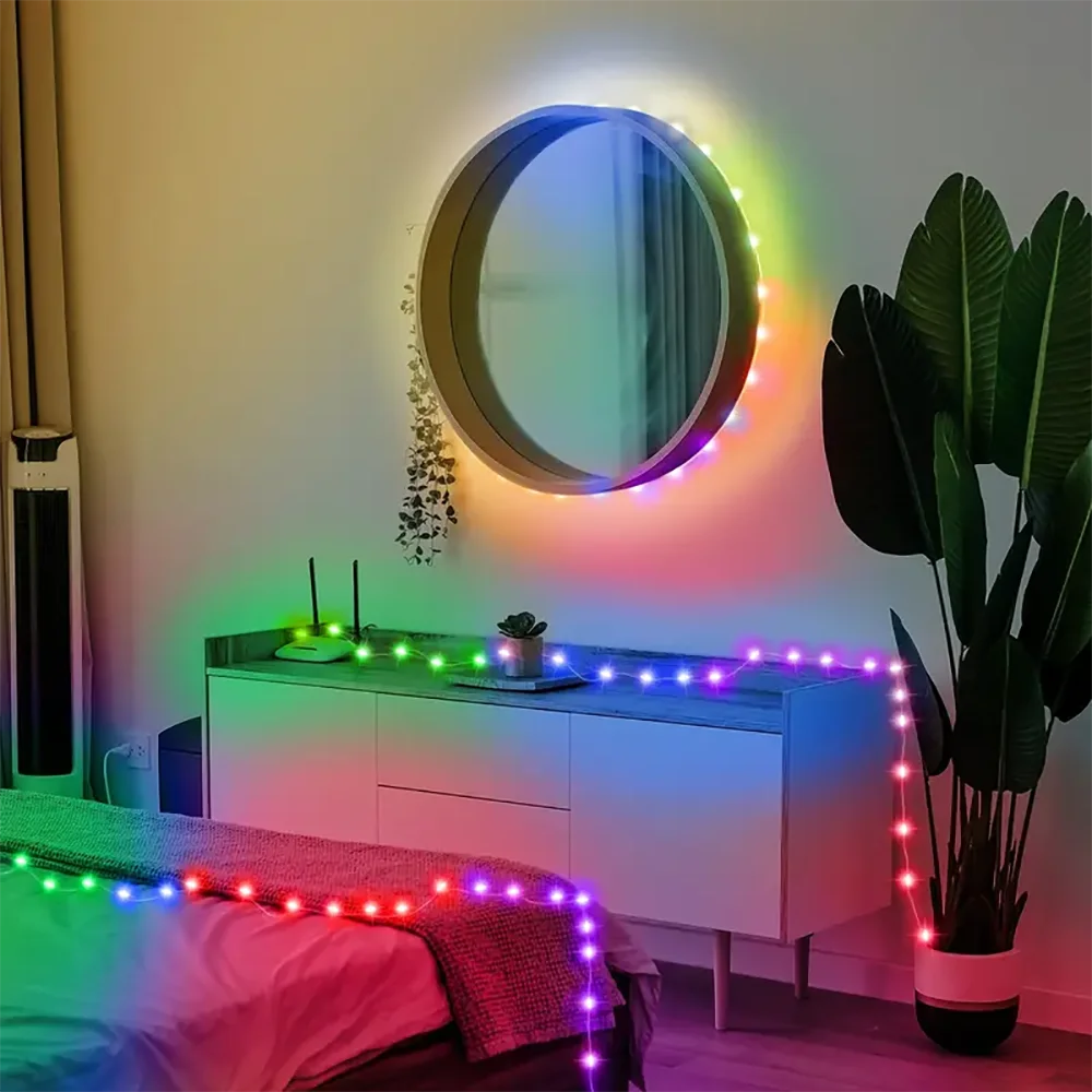 Waterproof USB-Powered Fairy String Lights with 8 Lighting Modes and Remote Control for Celebrations and Decor