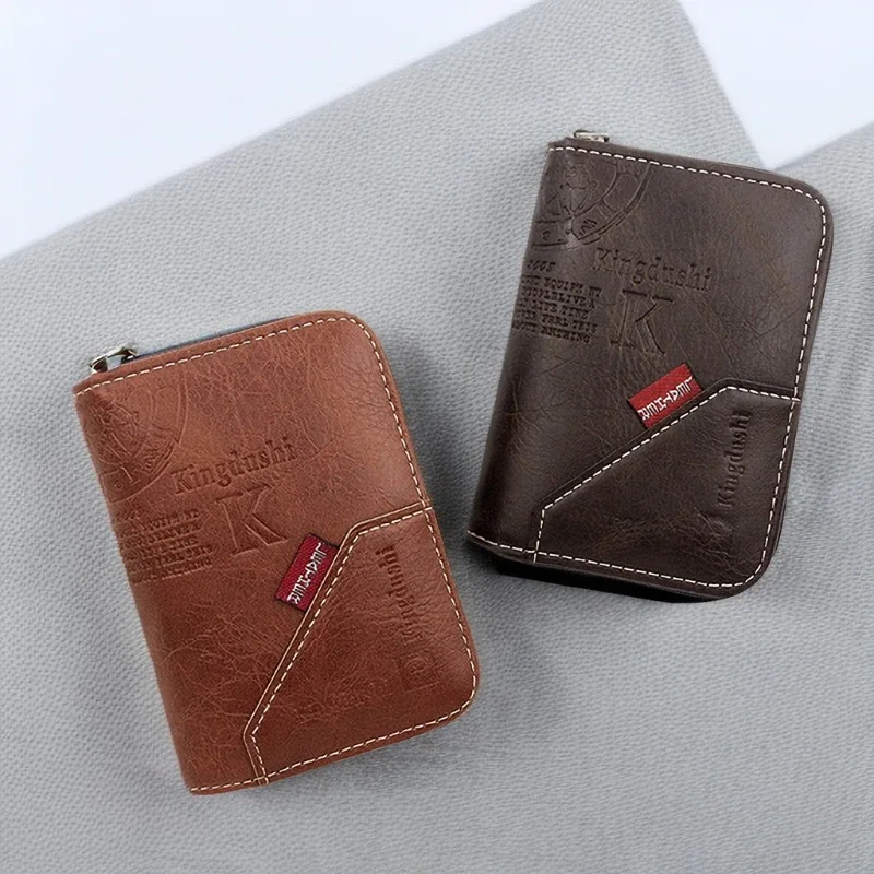 Card Holder Vintage Style PU Card Bags Fashion Deep Color IC/ID Holder Outdoor Cash Coins Business