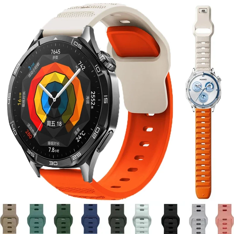 Sport Silicone Strap - 20/22mm Adjustable Watch Band Bracelet