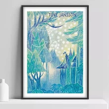 GX1680 Mumintroll illustration Tove Jansson Canvas Poster Prints Canvas Painting Wall Art Picture Photo Living Room Home Decor