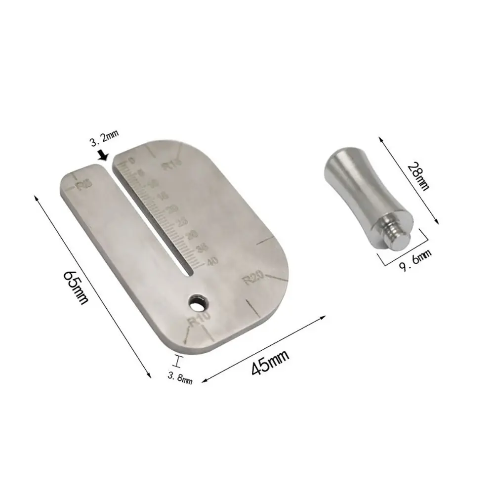 DIY Leather Pulling Board Punching Holes Auxiliary Accessories Leather Chopper Manual leather Cut Stainless Steel Auxiliary Tool