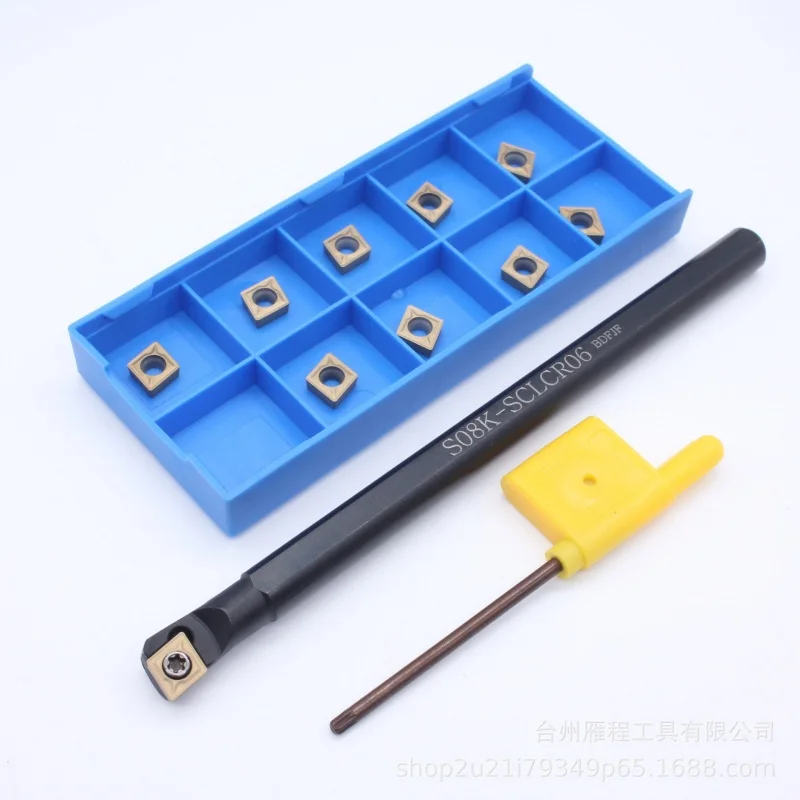 UtensilipertornituraBarranoiosapertornio8mmS08K-SCLCR06con10insertiCCMT060204-HMechiaveT8persemifinituraefinitura-AliExpress