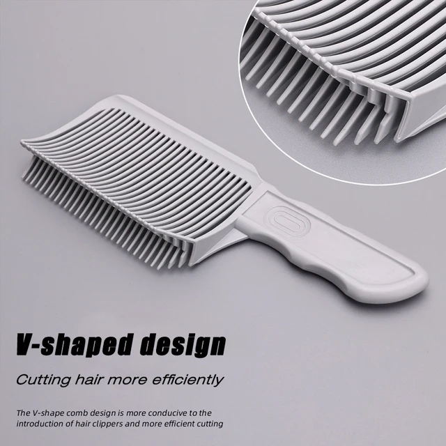 Hair Cutting Combs Professional Barber Clipper Blending Flat Top Hair Cutting Comb for Men Fading Comb Salon Styling Tool 5