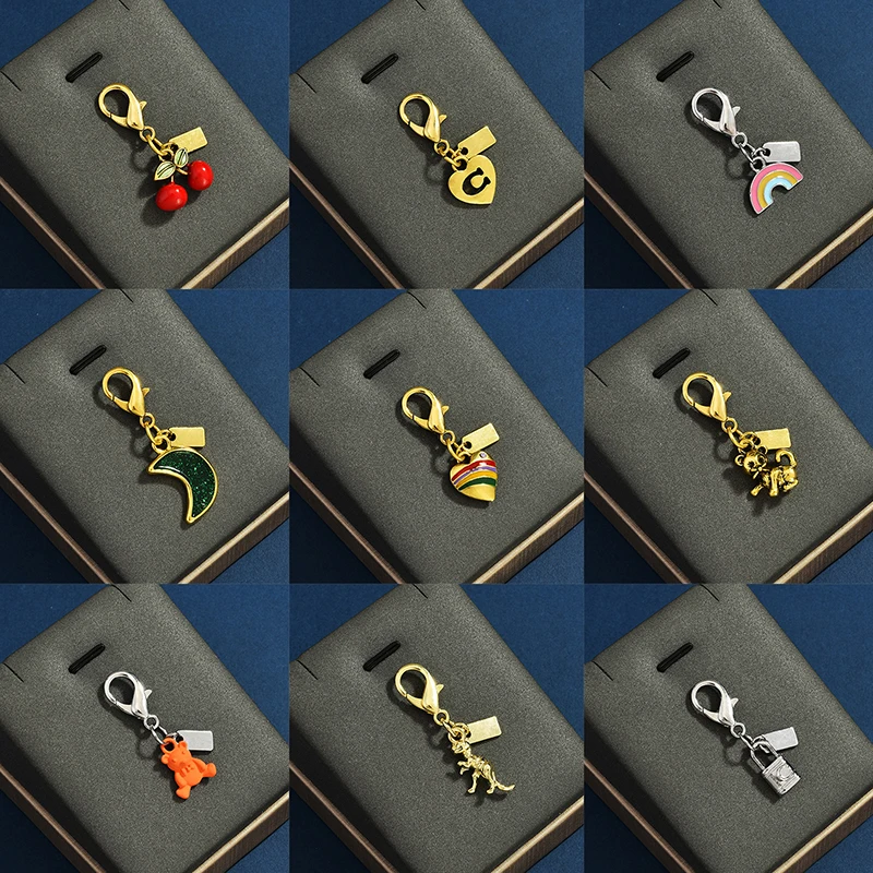 Bag Pendant Exquisite Cherry Butterfly Keychain Car Keychain Creative Fashion Women's Backpack Decoration Accessories Gifts