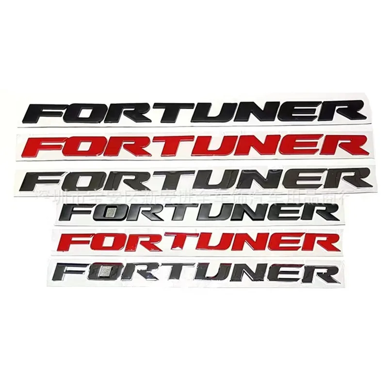 

Логотип FORTUNER подходит для машины для пересечения бегунов, чтобы изменить конец английского знака