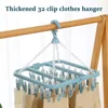 Sock Drying Rack with 32 ClipsMulti Clip Drying Rack Home Balcony Folding Underwear Clip Drying Rack Accessories 1