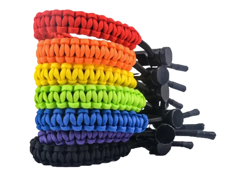Vibrant Archery Bow Wrist Sling - Adjustable Braided Parachute Cord