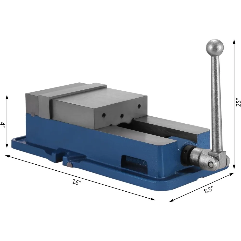 ACCU Lock Down Vise Precision Milling Vice 6 Inch Jaw Width Drill Press Vise Milling Drilling Machine Bench Clamp Clamping Vice 2
