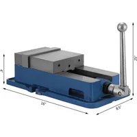 ACCU Lock Down Vise Precision Milling Vice 6 Inch Jaw Width Drill Press Vise Milling Drilling Machine Bench Clamp Clamping Vice 2