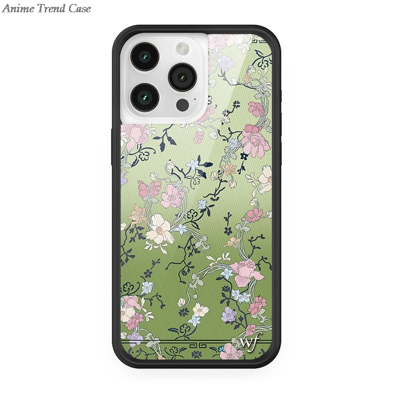 Wildflower 3D Metal Logo Floral Phone Case - Rose Inflorescence Cover