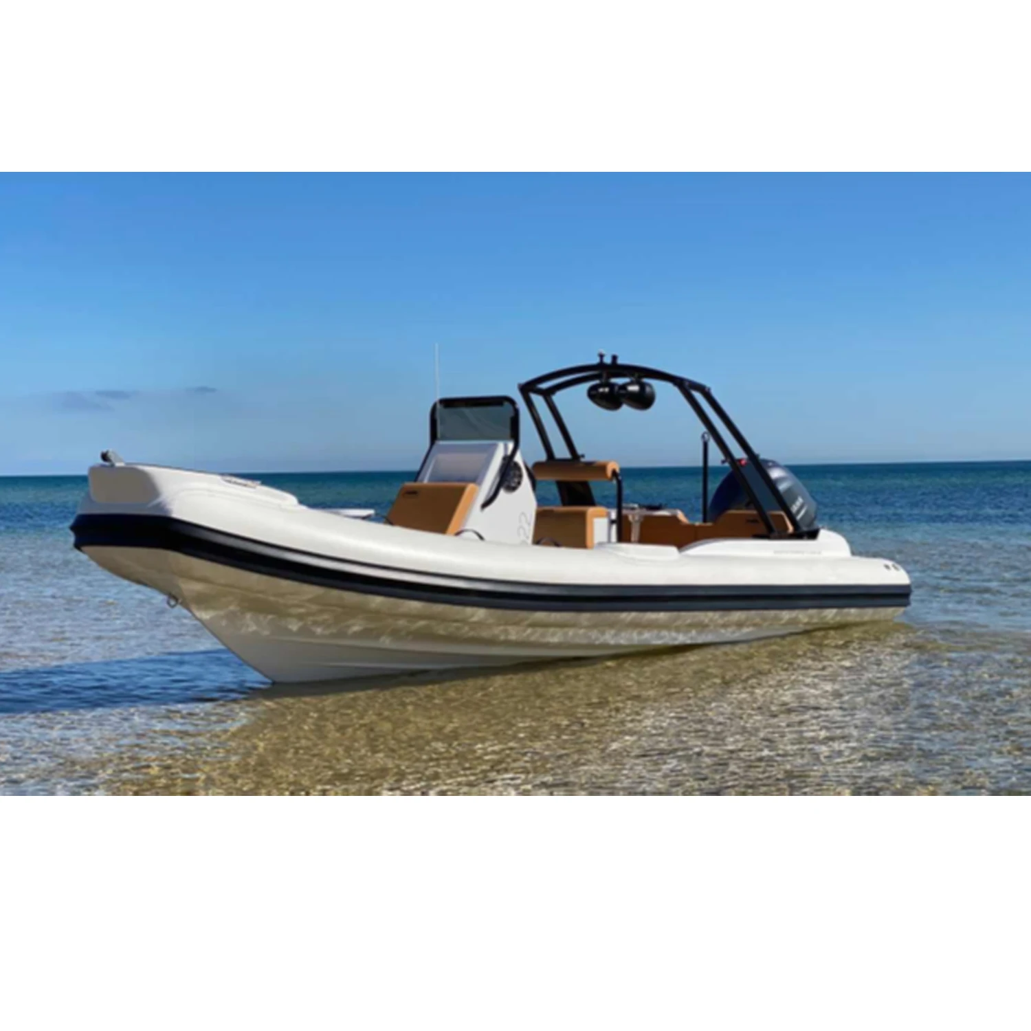 Bateau pneumatique RIB350 350cm 5 places moteur 25ch coque fibre verre