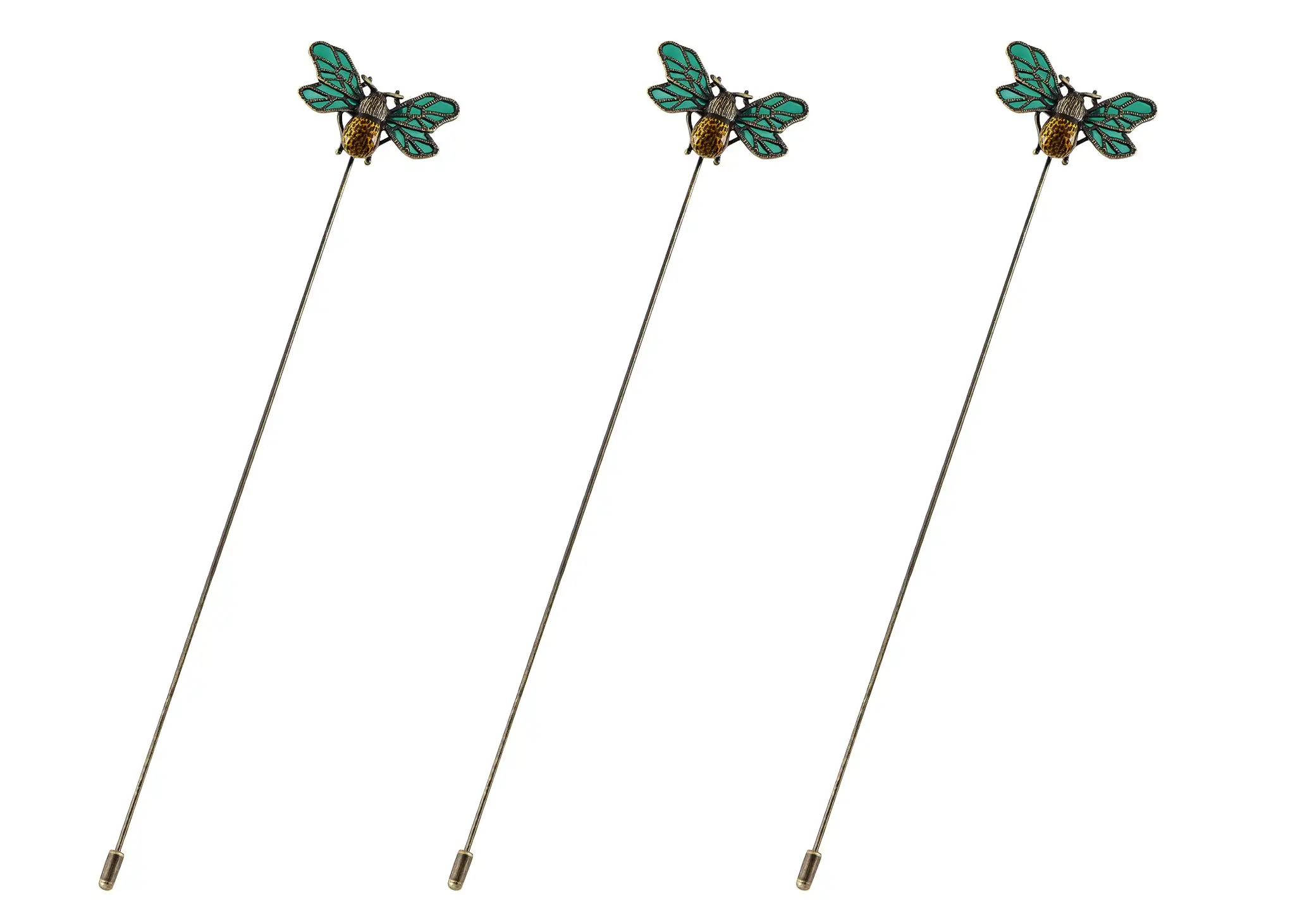 

Flower Crystal Rhinestone Hat Pins Long Handle Halloween Insect Spider Jewelry Set Starfish Bee Lapel Stick Pack of 2/3/6