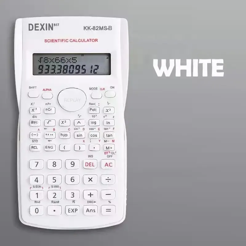1pc Engineering Scientific Calculator 2 Line Function Calculator Fraction Calculator Statistic Calculator For School Calculator
